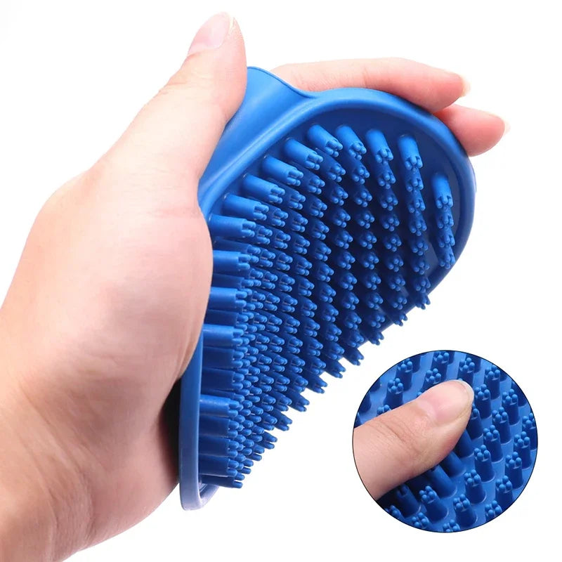 Pet Grooming Rubber Bath Brush – Shedding Comb for Dogs & Cats Pet Grooming Brush Babs