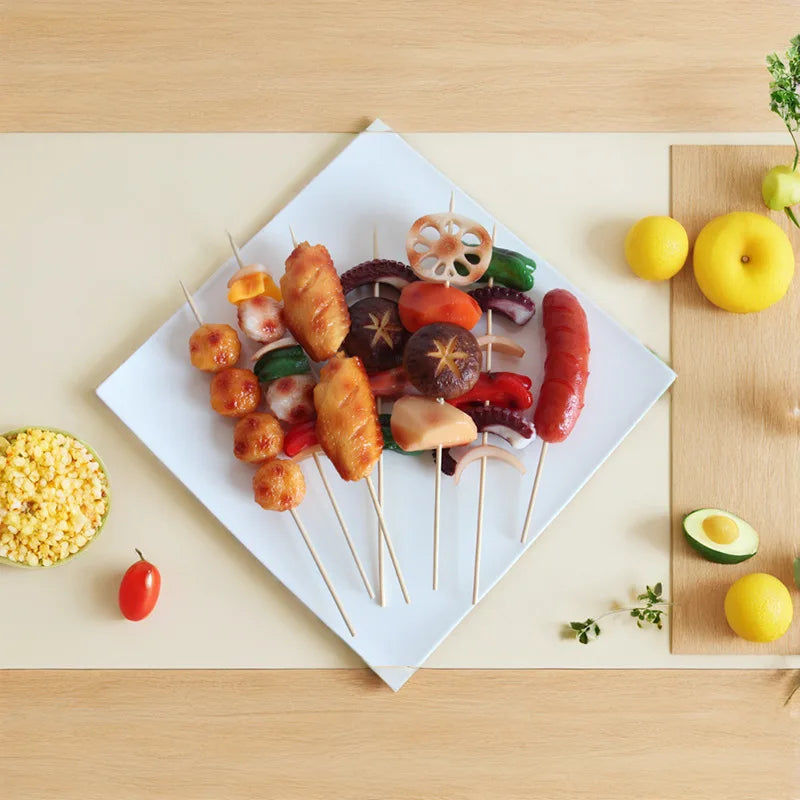 Realistic Fake BBQ Skewer Model – Display Prop & Home Decor Fake Food Prop Babs