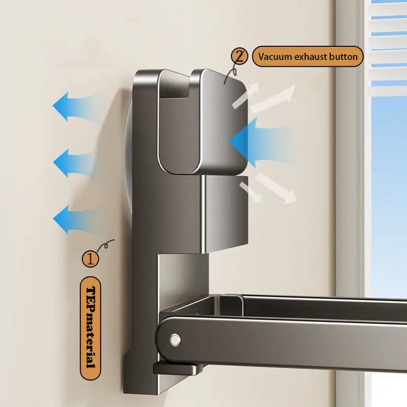 Detachable Towel Rack – Space-Saving & Damage-Free Install Towel Rack Babs
