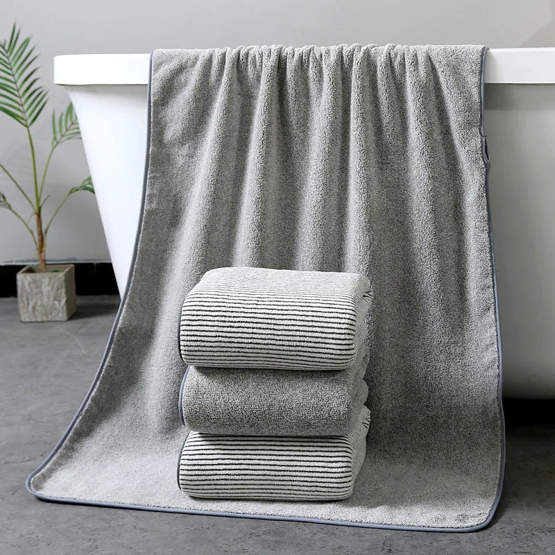 Bamboo Charcoal Fiber Bath Towel – Soft, Absorbent & Lint-Free Bath Towel Babs