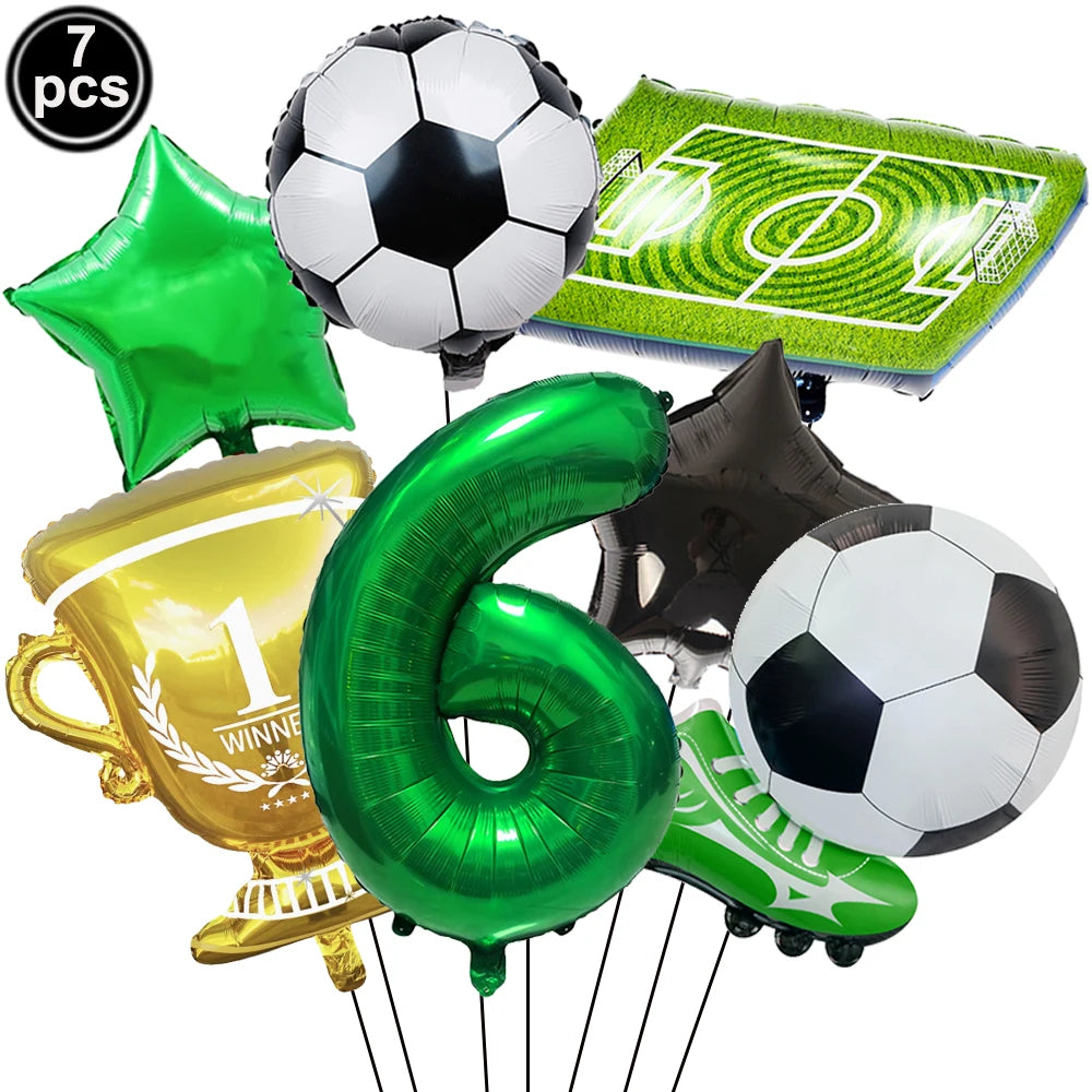 Soccer Trophy Balloon Kit with Number Balloons – Birthday Decor Party Balloon Kit Babs Camouflage As pictures show