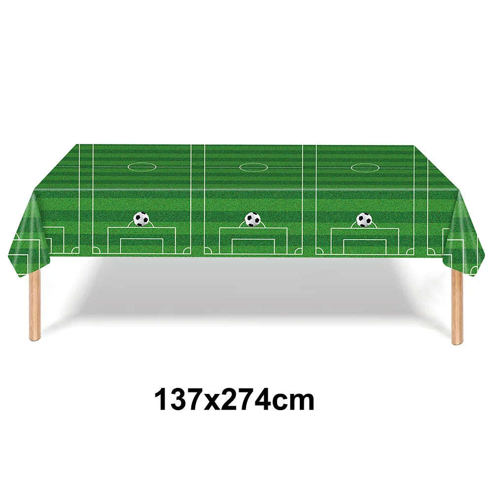 Boy's 8th Birthday Soccer Foil Balloons Party Set