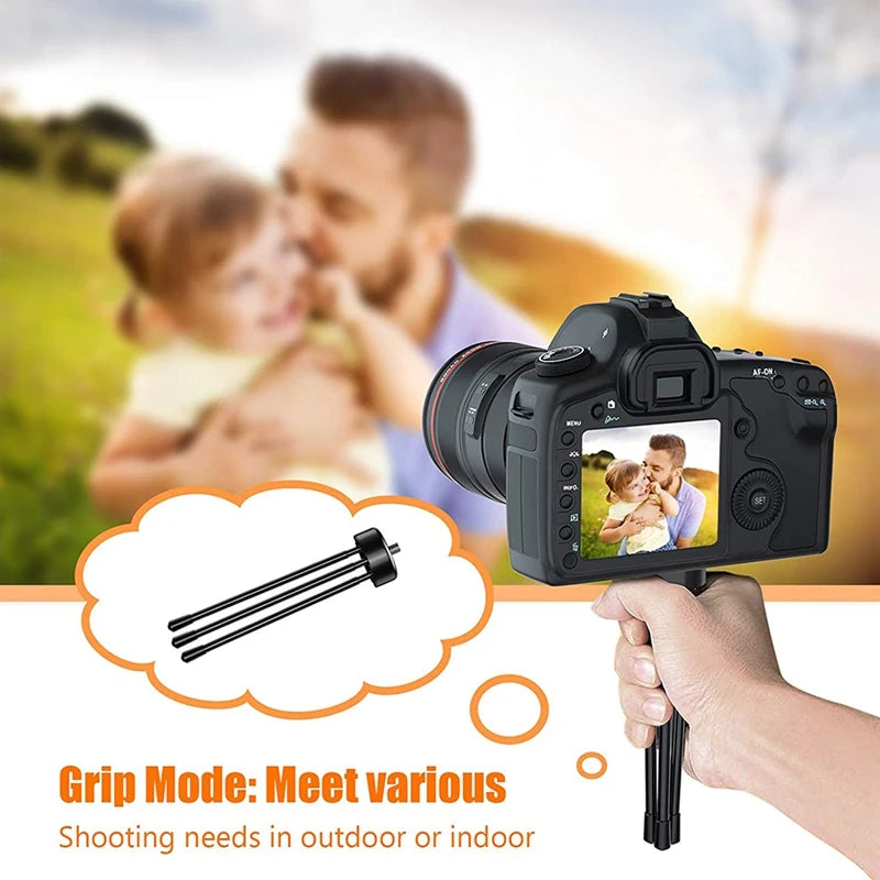 Mini Metal Desktop Tripod with 1/4" Screw – Camera & Projector Mini Camera Tripod Babs