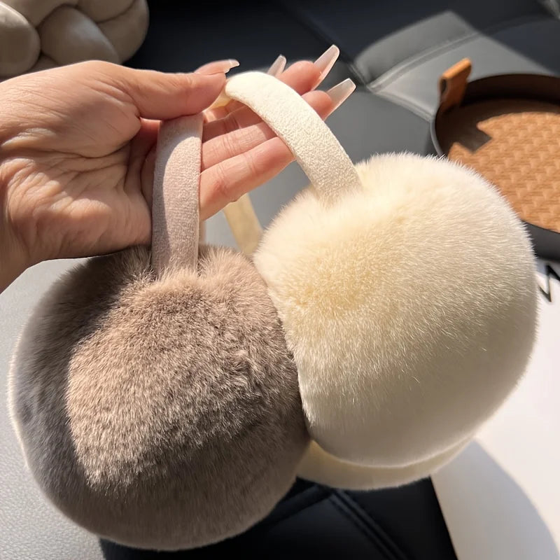 Plush Faux Fur Earmuffs – Winter Ear Warmers for Women Winter Ear Warmers Babs