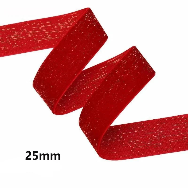 5m Red Silk Ribbon for Christmas, Gift Wrapping & DIY Crafts Decorative Craft Ribbon Babs 25mm 5m
