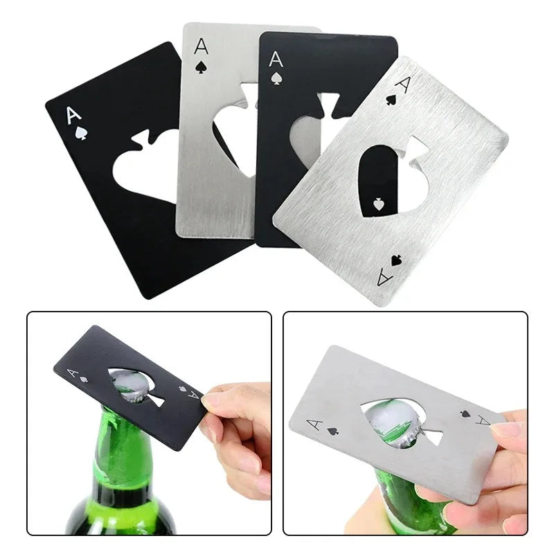 Poker-Shaped Card-Size Stainless Steel Bottle Opener | Gift Bottle Opener Babs