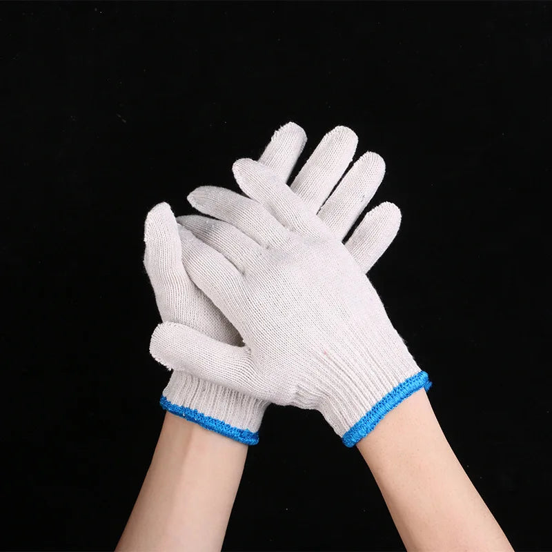 12 Pairs Cotton Yarn Work Gloves – Gardening & Labor Work Gloves Babs