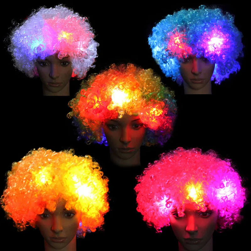 LED Light-Up Clown Headband Flashing Glow Party Accessory LED Party Headband Babs