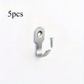 5-Pack Mini Stainless Steel U-Shaped Hooks – Kitchen & Bath Wall Mounted Hooks Babs Silvery