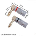 Banana Plug Binding Post Connector – Gold-Plated, 4mm, No Solder Audio Binding Post Babs A2