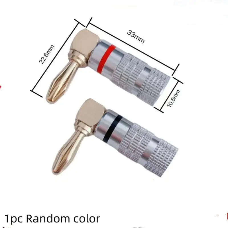 Banana Plug Binding Post Connector – Gold-Plated, 4mm, No Solder Audio Binding Post Babs A2