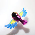 Wind-Powered Flying Bird Car Ornament – Moving Wings Decor Car Ornament Babs 1PC Blue wings