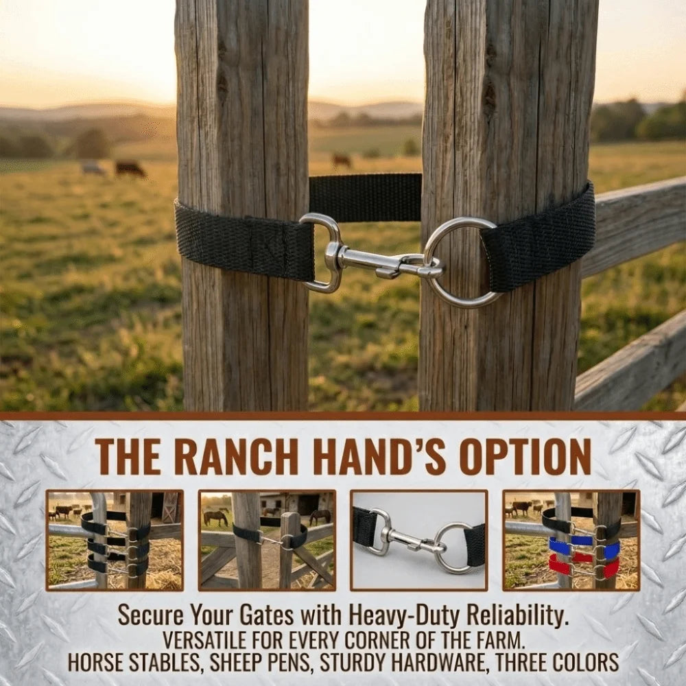 3-Pack Ranch Gate Rope Lock Buckle – Durable Nylon, Easy Install Gate Rope Buckle Babs