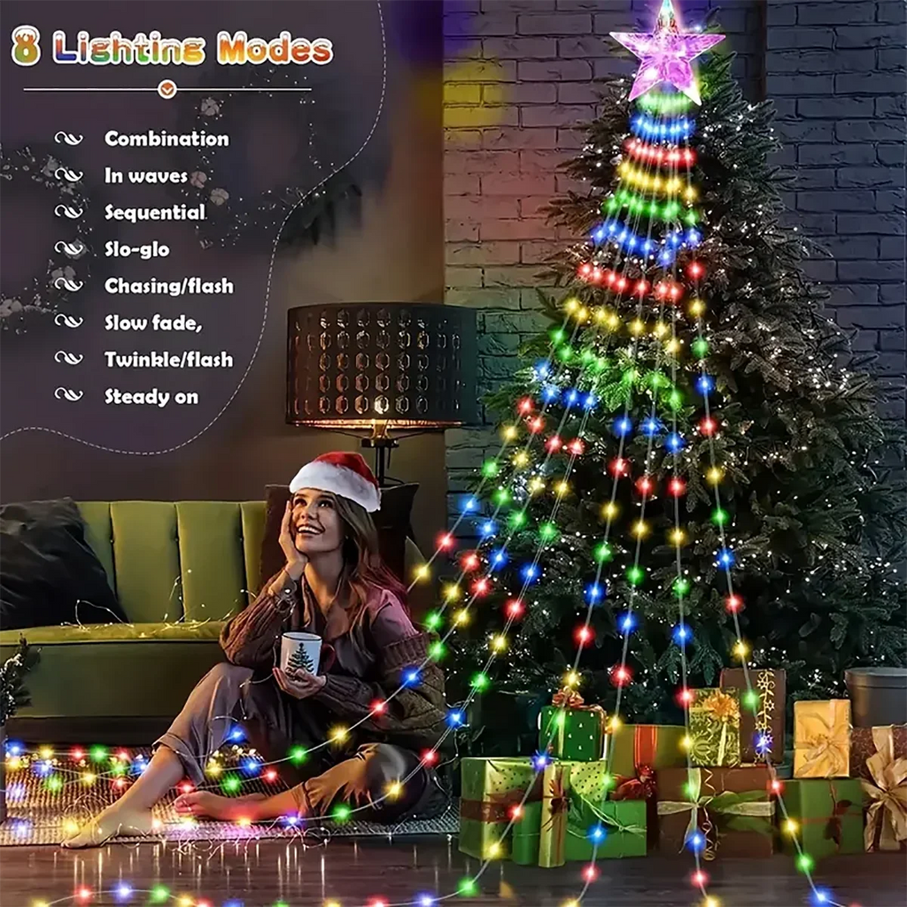 Solar LED Christmas String Lights – Outdoor Star Décor 2025 Solar Christmas Lights Babs