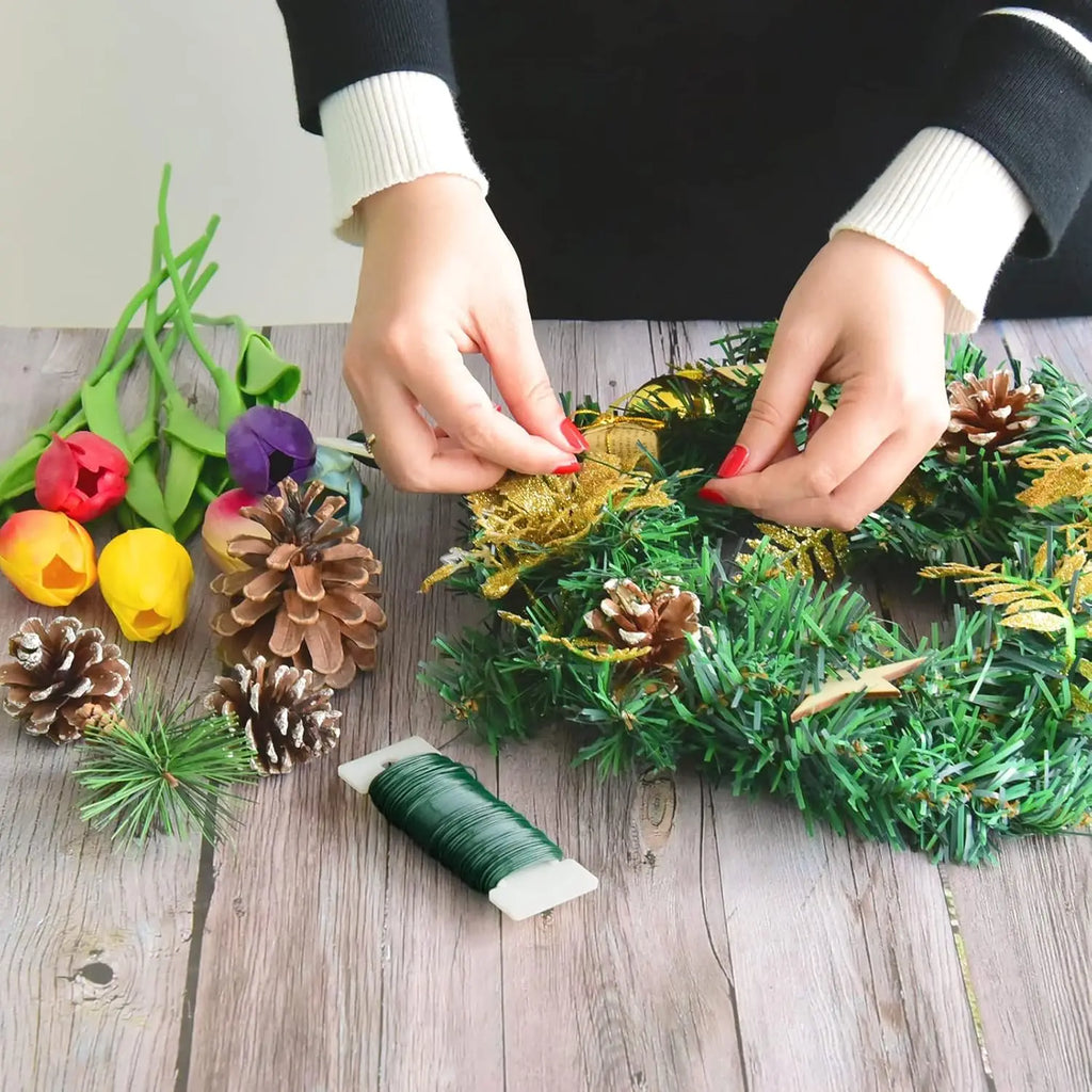 Flexible Green Floral Wire for Wreaths, Garlands & DIY Crafts Floral Craft Wire Babs