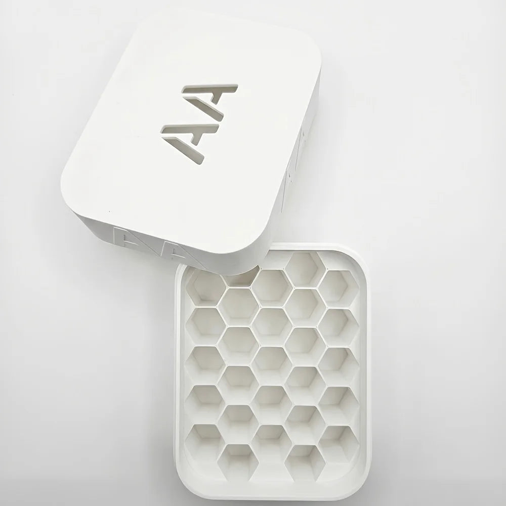 Stackable AA AAA Battery Storage Box – Large Capacity Organizer Battery Storage Organizer Babs