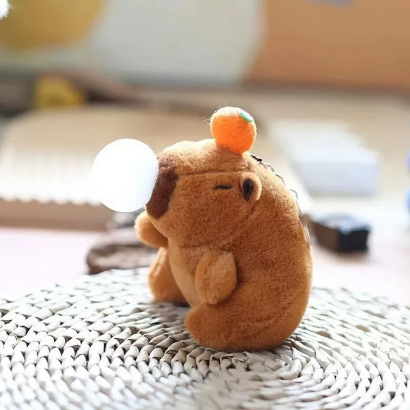 Cute Capybara Plush Keychain – Bubble Pop & Tail Wag Plush Keychain Toy Babs B-1PC