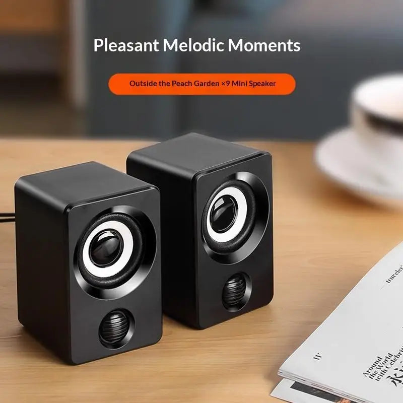 Mini RGB Desktop Speaker USB 3.5mm for PC Laptop Monitor Desktop RGB Speaker Babs E