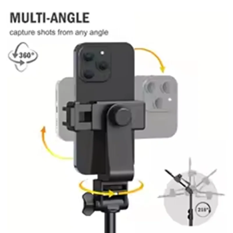 160cm Phone Tripod with Bluetooth Remote & Phone Holder Phone Tripod Stand Babs