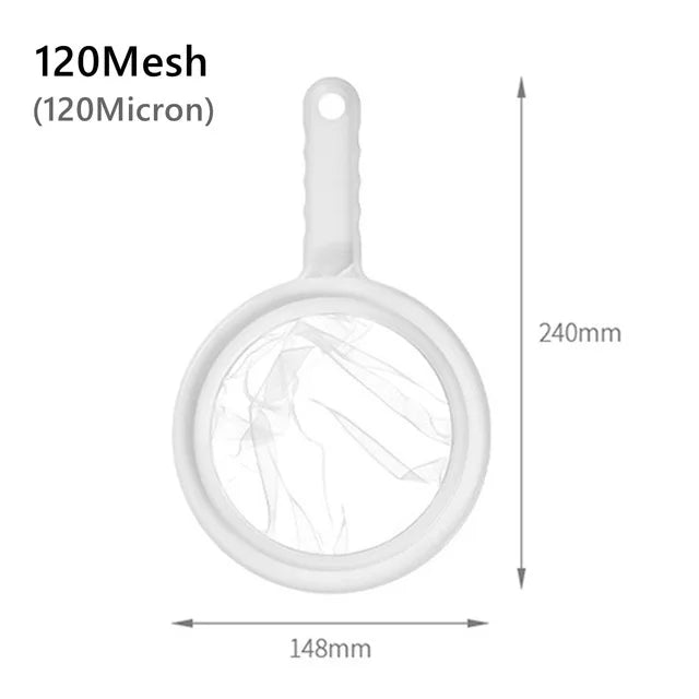 Super Fine Mesh Strainer – Soy Milk, Juice & Pulp Separator Kitchen Mesh Strainer Babs WHITE-2-5pcs