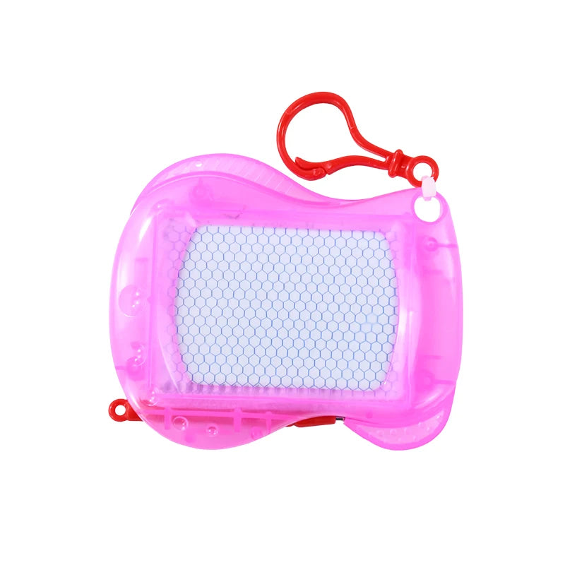 Mini Magnetic Drawing Board Keychain – Erasable Kids Gift Magnetic Drawing Board Babs 1pcs pink