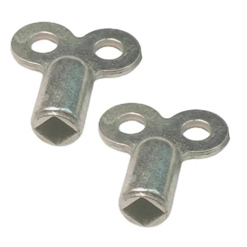2PCS Radiator Bleed Key Zinc Alloy 5×5mm Air Vent Wrench Radiator Bleed Key Babs