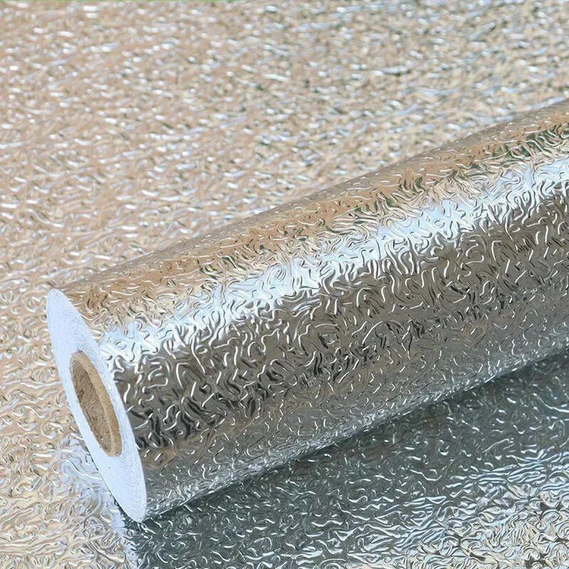 Oil-Proof Self-Adhesive Kitchen Backsplash Wallpaper – Waterproof PVC Peel & Stick Wallpaper Babs Orange Peel 40CMx10M