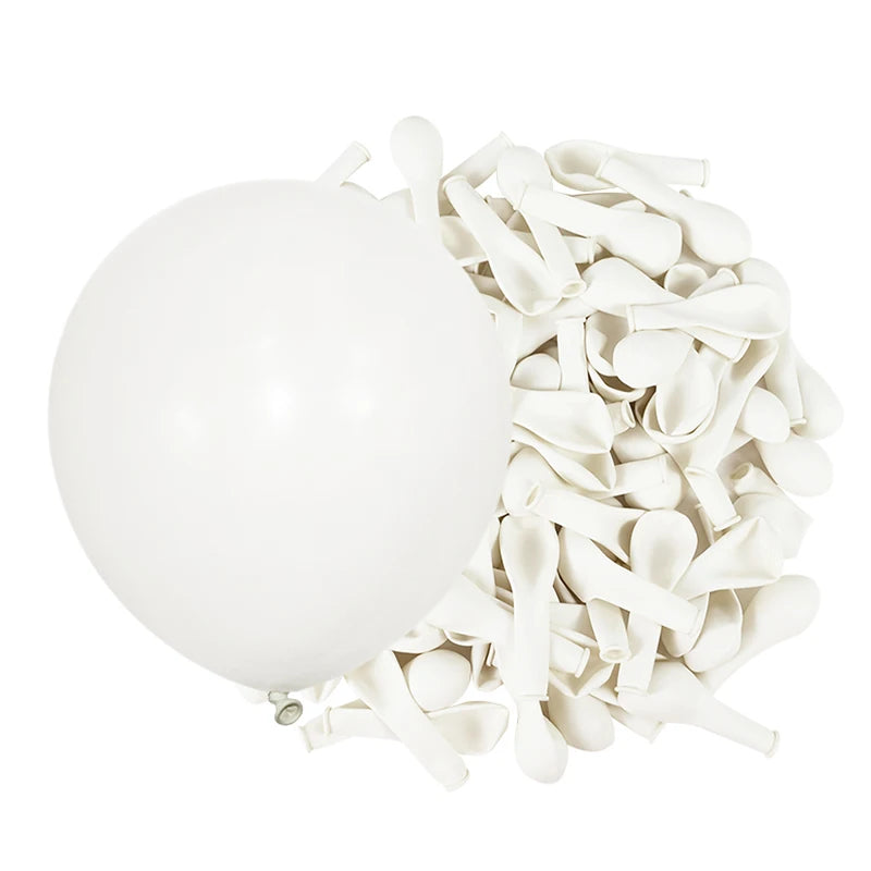 30/60pcs 5" Macaron Pastel Latex Balloons for Party Decor Party Balloons Babs White 30pcs