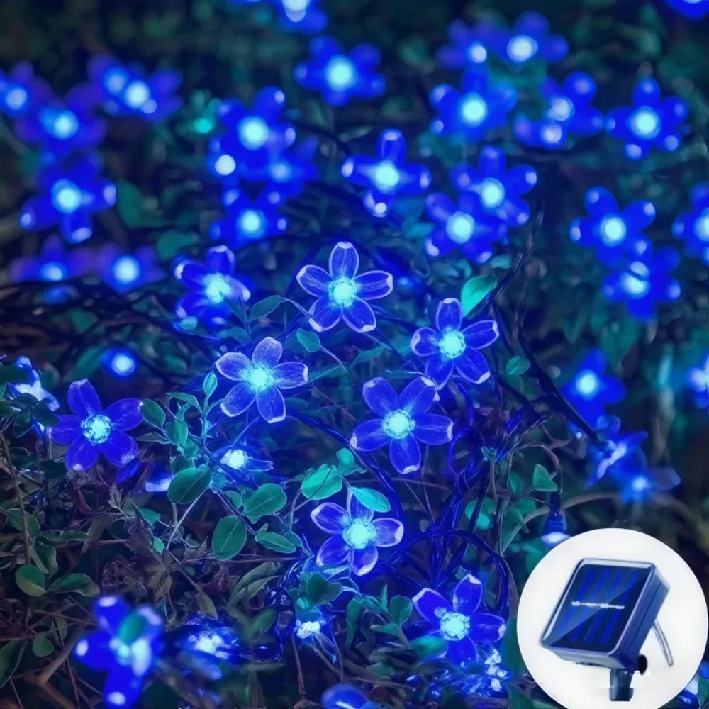 Solar Cherry Blossom String Lights – Waterproof Outdoor Garden Solar String Lights Babs