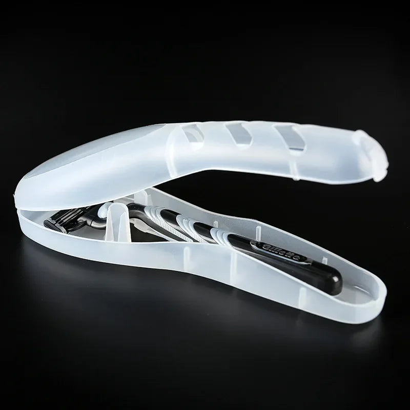Transparent Razor Case – Portable Travel Shaver Storage Box Razor Storage Case Babs