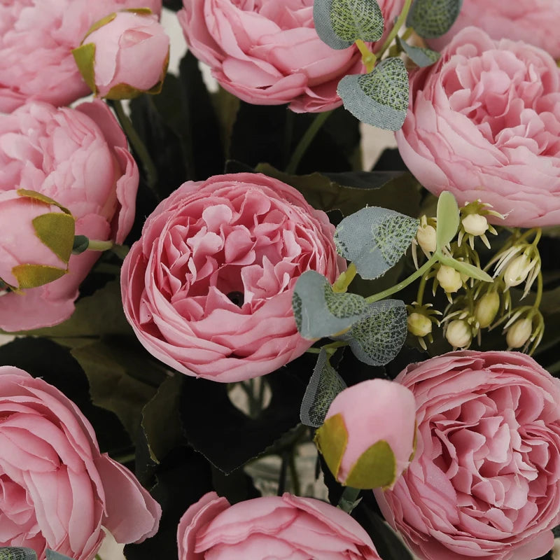 Silk Rose Peony Artificial Flowers – Wedding & Home Décor Artificial Flower Bouquet Babs