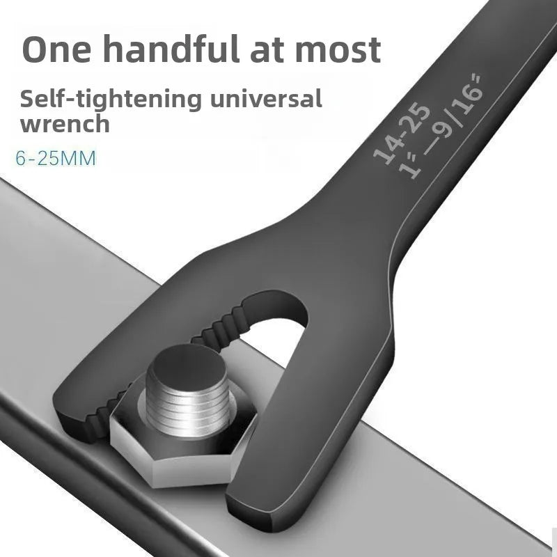 6-25mm Self-Tightening Universal Wrench | Dual Head Spanner Adjustable Wrench Babs
