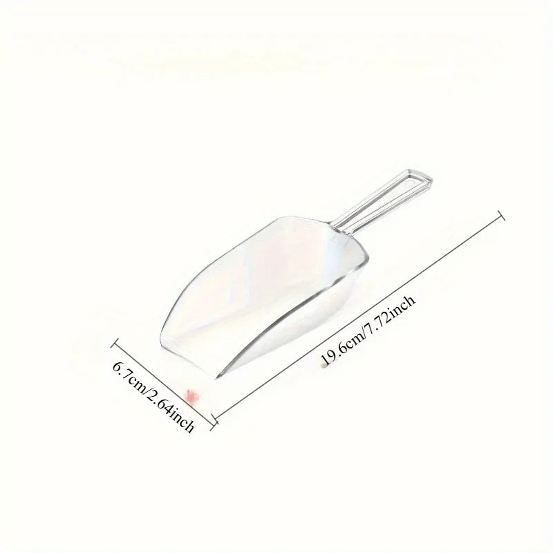 2-Pack Multi-Purpose Clear Scoops – Kitchen, Bar & Party Kitchen Scoop Set Babs