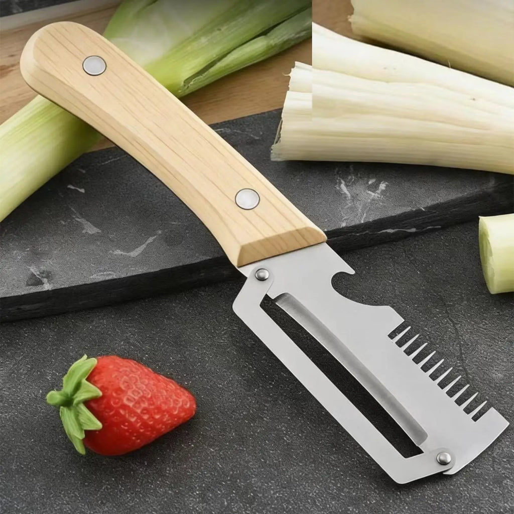 Stainless Steel Vegetable Peeler Wooden Handle – Set of 2 Vegetable Peeler Set Babs
