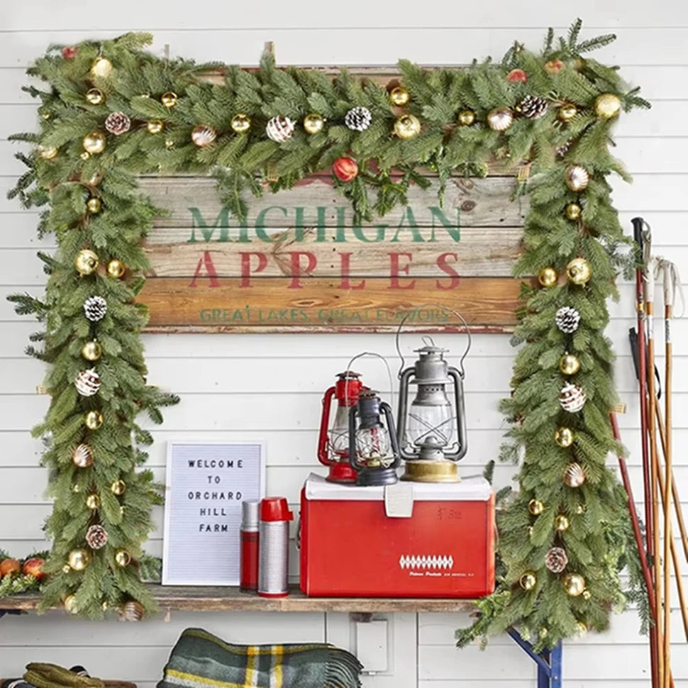 Artificial Pine Garland Wreath 180CM – Christmas Arch Decor Christmas Garland Wreath Babs