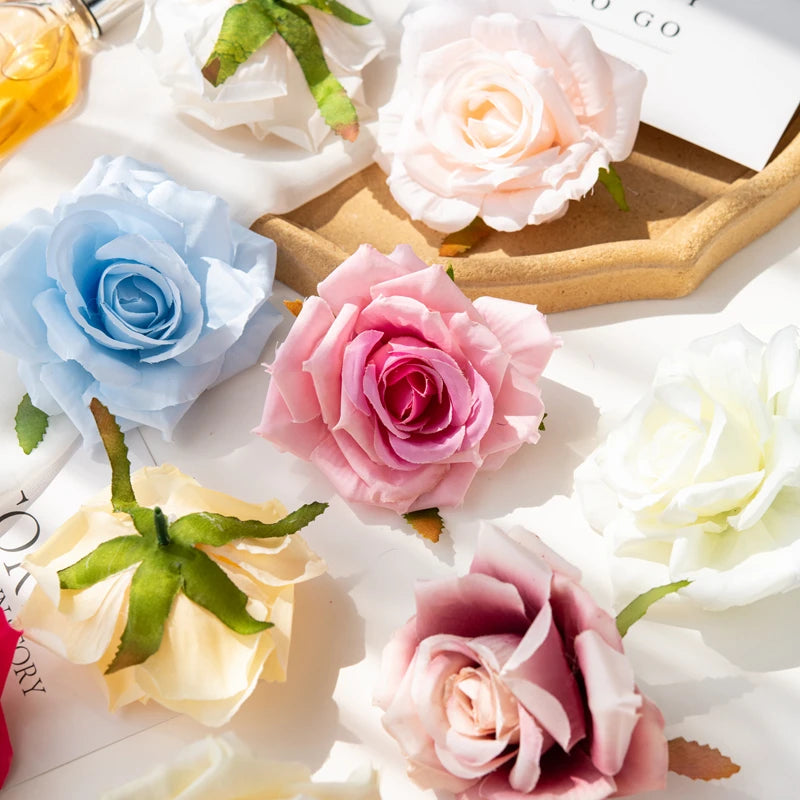 Silk Rose Artificial Flowers 5/10pcs – Wedding & Home Décor Artificial Silk Flowers Babs