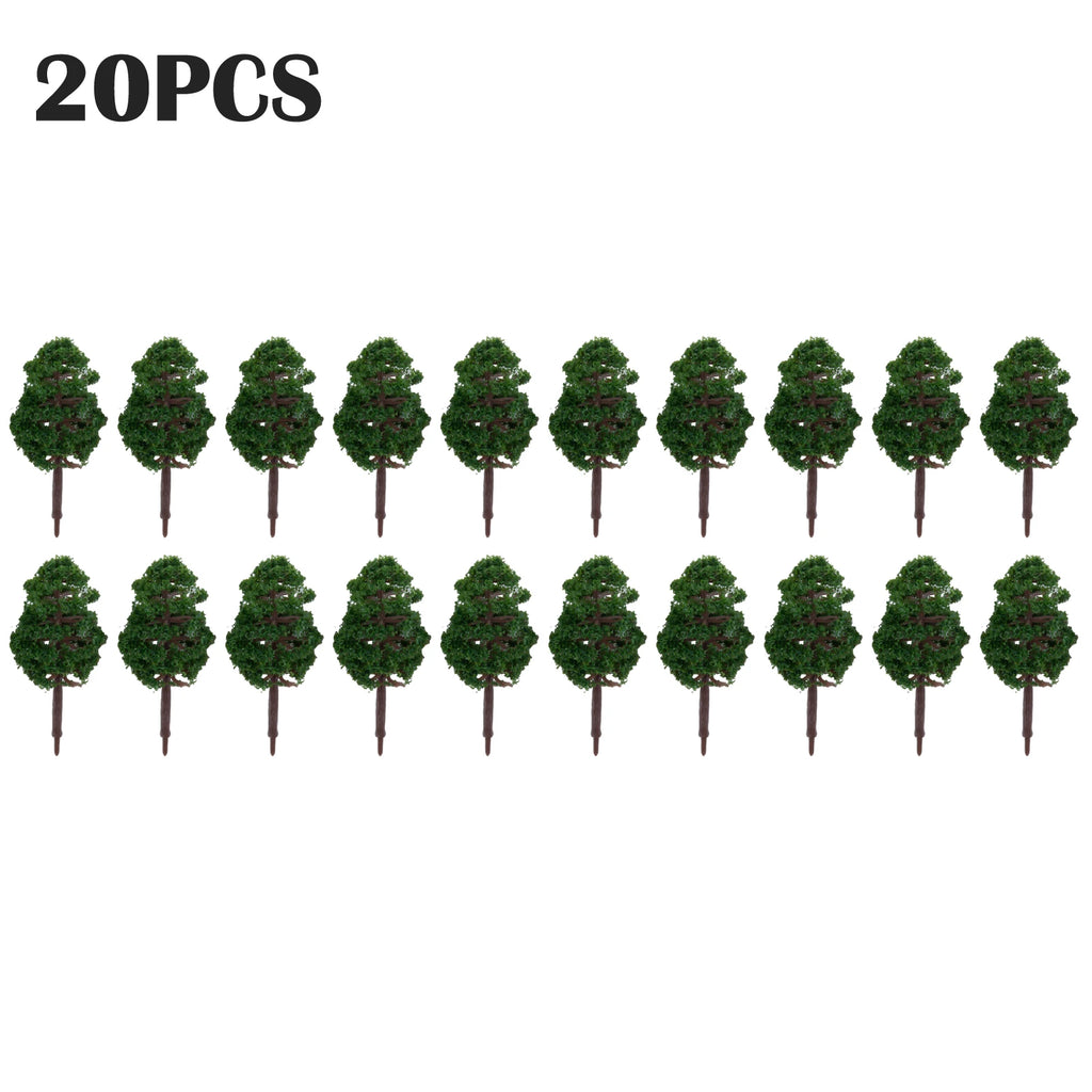 20Pcs 7CM Mini Model Trees – Train Layout & DIY Scenery Model Scenery Trees Babs 20pcs