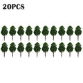 20Pcs 7CM Mini Model Trees – Train Layout & DIY Scenery Model Scenery Trees Babs 20pcs