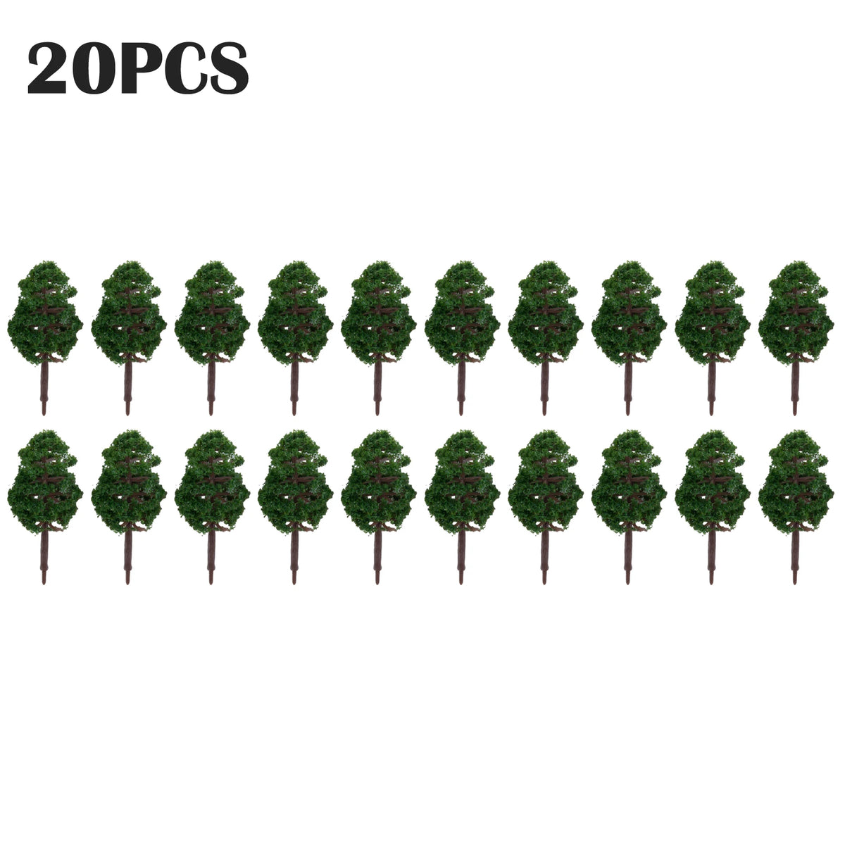 20Pcs 7CM Mini Model Trees – Train Layout & DIY Scenery Model Scenery Trees Babs 20pcs