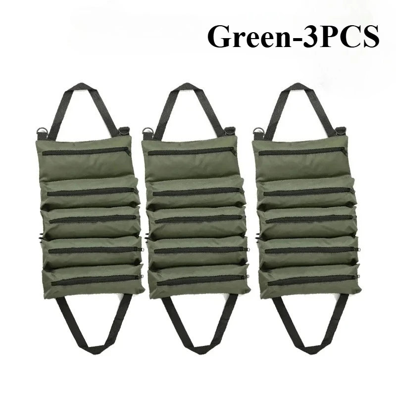 Roll-Up Multi-Pocket Tool Bag Organizer – 1 to 4 PCS Tool Roll Organizer Babs Green-3PCS