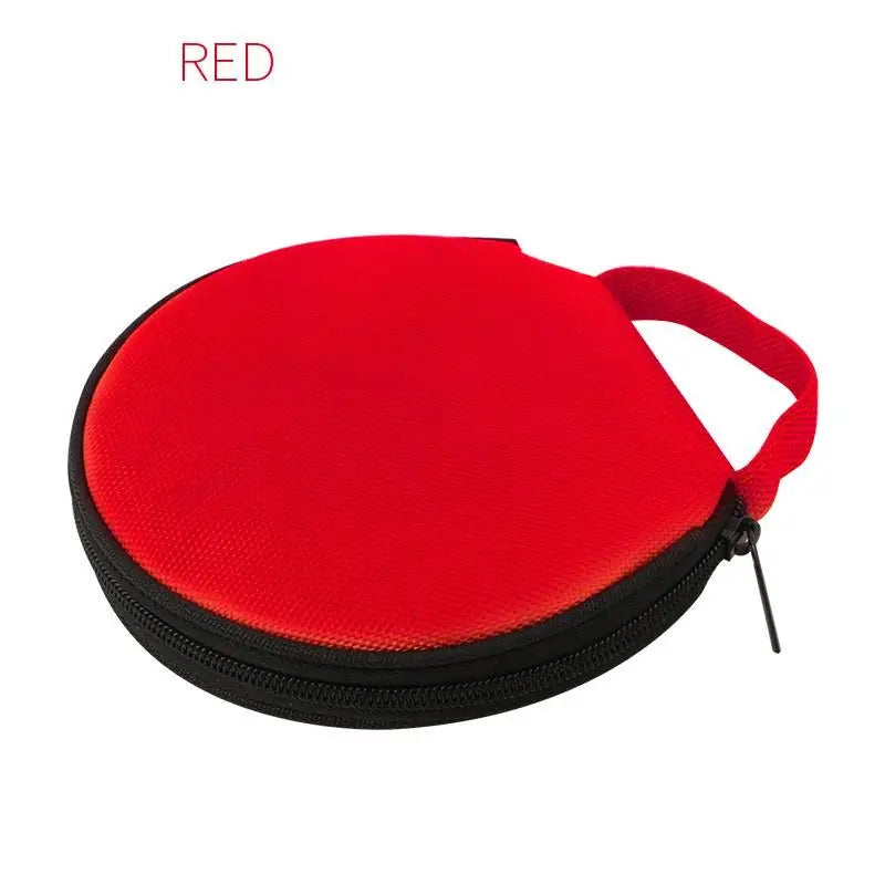 Round Oxford Cloth Portable Zippered Storage Case Organizer Portable Storage Case Babs Red
