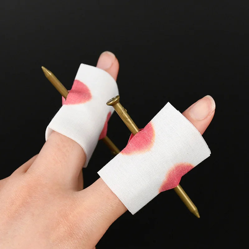 5pcs Bloody Nail Through Finger Prank Props – Halloween Toys Halloween Prank Props Babs