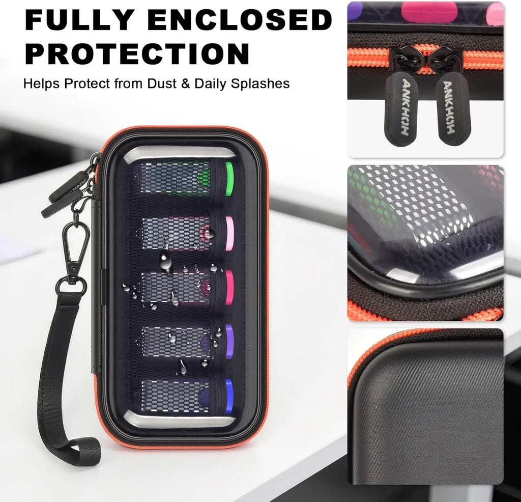 USB Flash Drive Case 10-Slot Organizer – Transparent Zipper USB Drive Organizer Babs