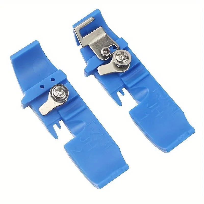 2pcs Overlock Sewing Machine Presser Feet – Blue Base Plate Sewing Machine Presser Feet Babs 2pcs