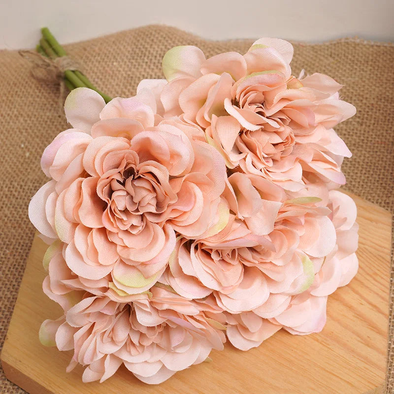 5-Pack Silk Peony Artificial Flowers – Wedding & Home Décor Artificial Flowers Babs Champagne Purple