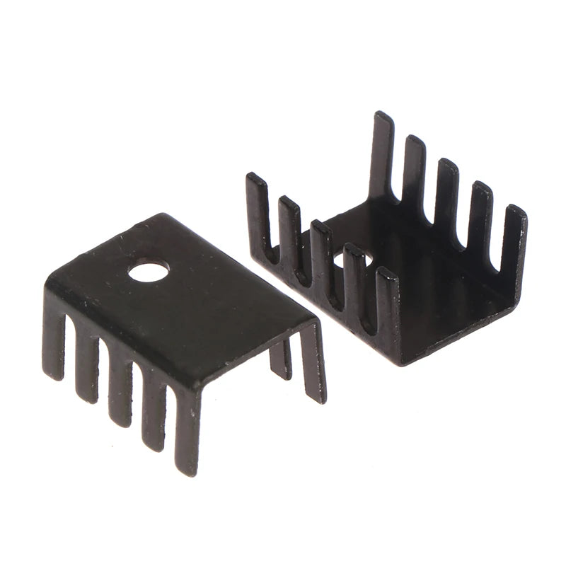 10pcs TO-220 Aluminum Heatsink 19×15×10mm | 7805 Cooler Electronic Heatsink Babs one size