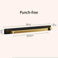 No-Drill Adhesive Wall Towel Rack – Space Aluminum Holder Wall Towel Rack Babs Gold 1 Hook