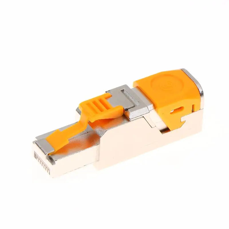 Tool-Free CAT5E RJ45 Ethernet Plug 22AWG–24AWG Reusable Ethernet RJ45 Plug Babs CAT8 Orange