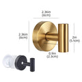 Stainless Steel Suction Cup Wall Hooks – Punch-Free, Waterproof Suction Cup Hook Babs Gold 2pcs