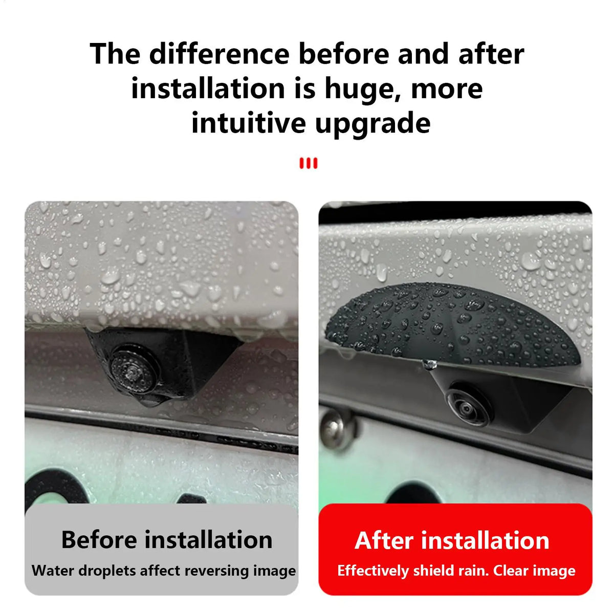 Car Rear Camera Rain Cover – Silicone Waterproof Shield Rear Camera Cover Babs